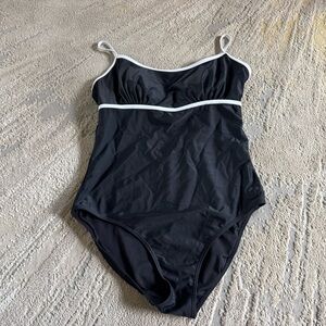 Disney Parks one piece Swimsuit Mickey Mouse Black White bathing suit XL